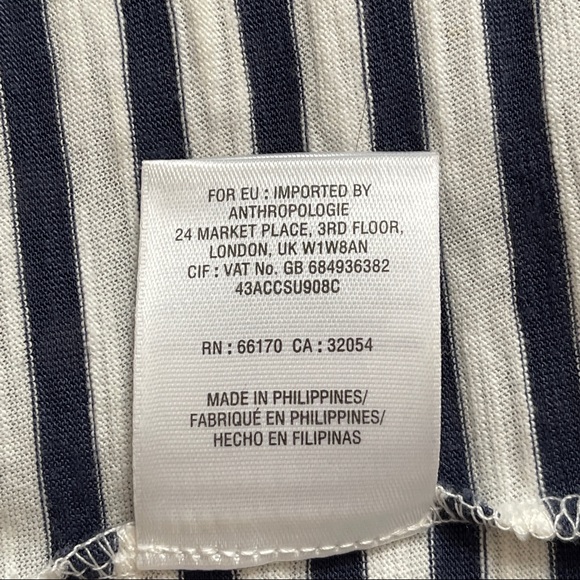 💖 Anthropologie Meadow Rue Throughway Polka Dot Striped Tank - Picture 12 of 14